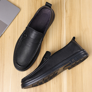 Spring Men's Loafers Business Casual Shoes Low Top Leather Loafers Top Grain Leather Loafers Trendy - Product Image 6