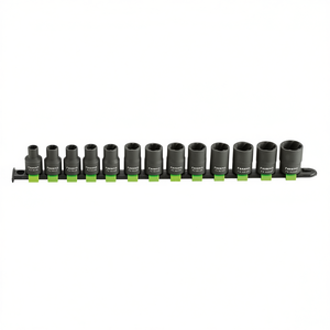 Fasano 12 <b>Pc</b> Socket <b>Set</b> 1/4 In Drive Metric 4-13 Mm For Automotive Repair - Product Image 2