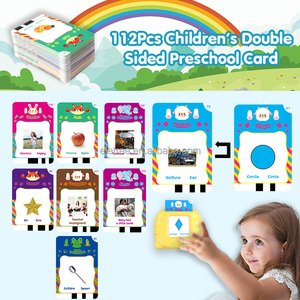 Lecteur de cartes flash d'apprentissage pour enfants, 224 <span class=keywords><strong>mots</strong></span> fréquents, français-anglais, jouet éducatif pour enfants, cartes cognitives parlantes - Product Image 3