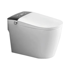 <span class=keywords><strong>Toilette</strong></span> à chasse d'eau intelligente avancée haut de gamme <span class=keywords><strong>toilette</strong></span> en céramique au sol salle de bain mince ensemble de toilettes intelligentes Siphon télécommandé - Product Image 1