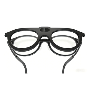 Kids AI Smart Glasses With Electronic Atomization Lens Eye Distance Posture Prevention Vision Control <b>Pink</b> Black <b>Frames</b> - Product Image 3