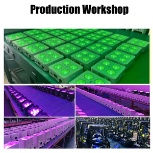 Luz LED Inalámbrica de 4x12W con Batería, RGBWAUV 6 en 1, Activación por Sonido, Control Remoto por Aplicación, DMX, Resistente al Agua, Amarilla, para Escenarios y Bodas - Product Image 6