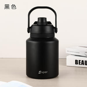 Thermos en acier inoxydable grande capacité, isolation thermique 12-24 heures, poignée portable, sports de plein air, camping, paille, bouillante - Product Image 6