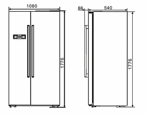 Réfrigérateur encastrable 496L avec fonction de refroidissement - Product Image 2