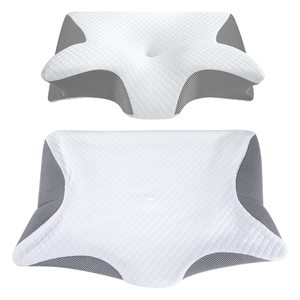 Nueva Funda de Almohada Cervical y Almohada para el Cuello 2 en 1, Ergonómica y Extraíble, para Alivio del Dolor, con Espuma Viscoelástica - Product Image 1