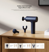 Pistolet de massage portable Xiaomi 2, moteur sans balais rechargeable, 4 têtes de massage, batterie 2450 mAh, charge Type-C, autonomie 4-6h