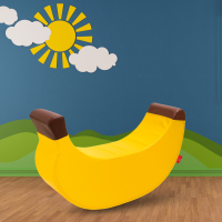 Tenderfun <span class=keywords><strong>Rocker</strong></span> bayi bentuk pisang, kursi balita busa lembut aman dalam ruangan untuk bermain furnitur - Product Image 3