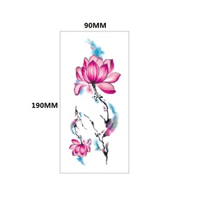 Flor colorida Rose Lotus DIY medio <span class=keywords><strong>brazo</strong></span> niña <span class=keywords><strong>mujer</strong></span> impermeable tatuaje temporal pegatina - Product Image 2