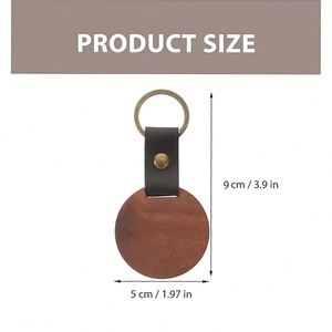 Porte-clés en bois promotionnel, petit cadeau souvenir, breloque de voiture personnalisée avec logo - Product Image 3