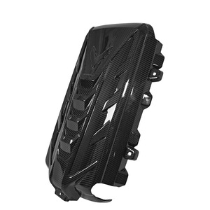 Pour Chevrolet <span class=keywords><strong>Corvette</strong></span> C8 2020-2024, capot moteur en fibre de carbone, accessoires de voiture, remplacement en carbone véritable - Product Image 4