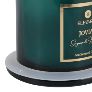 ELEVARRE Jovial Sugar & Melon Scented Candle 6oz <b>Jar</b> with Lid <b>Decorative</b> Candle for Home - Product Image 5