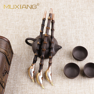 Muxiang Bamboo Joint Smoking Pipe Traditional Craftsmanship Straight Type Tobacco Pipe Gift - Product Image 2