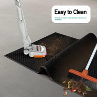 Tapis d'entrée antidérapant en PVC à rayures, résistant, anti-poussière, lavable, sur mesure pour hôtel, hôpital