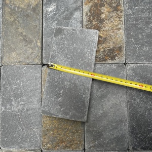<span class=keywords><strong>Pavé</strong></span> en ardoise naturelle dégringolée <span class=keywords><strong>de</strong></span> style moderne, revêtement <span class=keywords><strong>de</strong></span> sol <span class=keywords><strong>pavé</strong></span> rectangulaire pour l'extérieur, carrelage <span class=keywords><strong>de</strong></span> qualité supérieure pour l'extérieur - Product Image 2