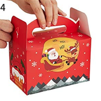 Cajas de Papel para Alimentos con Impresión Personalizada, Asa para Cupcakes, Ventana Transparente, Relieve, Laminación Mate, Materiales Reciclados