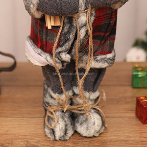 ถุงของขวัญซานตาคลอสแบบตั้ง30ซม. เครื่องประดับสกีอุปกรณ์ปาร์ตี้ขายส่งที่บ้านการแสดงวันหยุด - Product Image 5