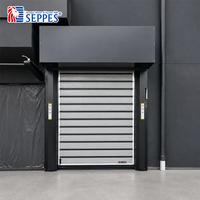 Porte spirale à grande vitesse résistante au vent classe 11, porte enroulable en aluminium pour centre logistique, porte extérieure