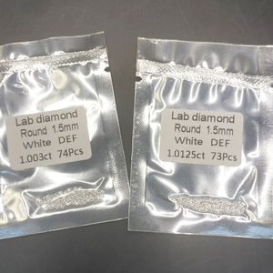 HPHTラボ成長ダイヤモンドDEFカラーラボルースダイヤモンドVS-VVSラウンド小型0.8-2.9mm - Product Image 4