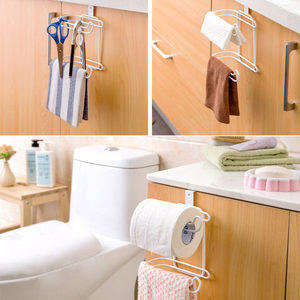 <span class=keywords><strong>Prix</strong></span> de gros Salle de douche Réservoir d'eau Porte-rouleau de papier hygiénique Porte-rouleau de papier hygiénique Support <span class=keywords><strong>suspendu</strong></span> pour porte arrière Porte-serviettes sans poinçon - Product Image 6
