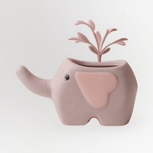 Pots en céramique en forme <span class=keywords><strong>de</strong></span> <span class=keywords><strong>fleur</strong></span> pour fleurs dessin animé éléphant dinosaure Succulent <span class=keywords><strong>Pot</strong></span> mignon décoration <span class=keywords><strong>de</strong></span> la maison Maceta Casa - Product Image 1