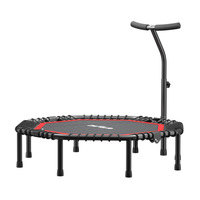 Trampoline rebondissant octogonal de 50 pouces, barre de guidon réglable en T, rebondisseur d'exercice pour adultes, entraînement intérieur/extérieur