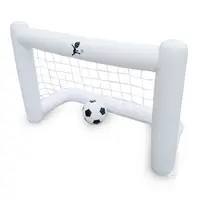 Conjunto de gol inflável para futebol, conjunto de rede de futebol ao ar livre e interior para futebol, gramado e praia