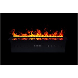 Cheminée électrique murale à vapeur d'eau avec effet de flamme, humidificateur, contrôle par application à distance, cheminée intérieure à LED changeant de couleur, 1m - Product Image 4