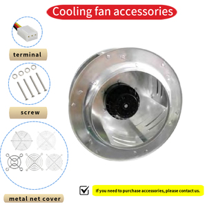 대형 560mm 브러시리스 <span class=keywords><strong>DC</strong></span> 후방 원심 팬 1450RPM 플라스틱 전동 임펠러 PWM 제어 증발 쿨러 OEM ODM - Product Image 5