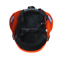 Casque en fibre de carbone ignifuge, support de lampe torche en option, casque de pompier économique avec protection de nuque et bandes réfléchissantes