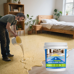 Revestimiento Autonivelante para Pisos de Garaje de Concreto Epóxico, Pintura para Pisos de Arena Coloreada, Efecto Mármol, Revestimiento Líquido Resistente al Desgaste - Product Image 1