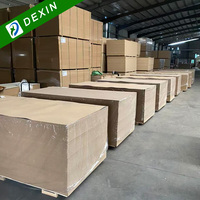 Un côté ou deux côtés Grain de bois couleur unie Grain de marbre mélamine face MDF pour meubles