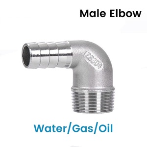 <span class=keywords><strong>Raccord</strong></span> de tuyau en acier inoxydable 304, coude à 90 degrés, mâle BSPT 1/8\", 1/4\", 3/8\", 1/2\", 3/4\", 6 mm, 8 mm, 10 mm, 12 mm - Product Image 2