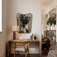 Console de contrôle d'entrée en bois de bouleau massif durable de style moderne français, pour hall d'hôtel, couloir, présentoir de produits, chambre à coucher créative