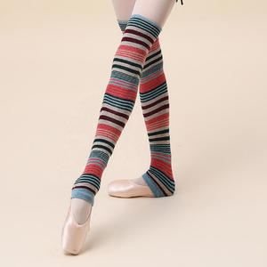 Kaos Kaki Panjang Wanita Octavia Wholesale untuk Tari Yoga Balet, Setengah Paha, Tanpa Jari, Rajutan, Penghangat Kaki - Product Image 1