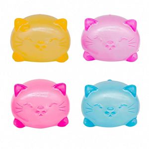 Juguete Sensorial Elástico de PU con Forma de Gatito, de Compresión Lenta, para Aliviar el Estrés en la Oficina, Caja Antiestrés - Product Image 4