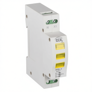 Indicateur de tension Kanlux KLI-3Y rail DIN 230V AC LED pour tableau électrique - Product Image 3