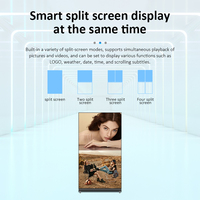 Écran Publicitaire LED 4K Full HD, Panneau LCD Vertical, Écran Tactile, Boîte Lumineuse, Affiche Numérique Grand Écran sur Pied