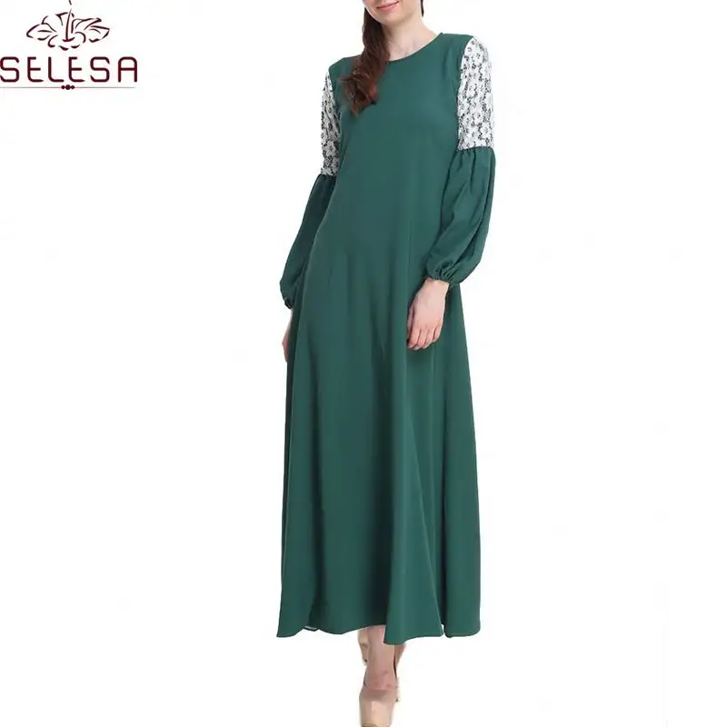 Nuevo diseño de moda Baju Kurung Jilbab Dari China Kaftan musulmán blusa islámica vestido elegante Jubah Arabia Saudita