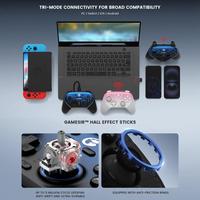 GameSir Super Nova T4 Nova Pro Tri-Mode Contrôleur de jeu sans fil pour PC / Steam / Switch / IOS / Android (Bleu)
