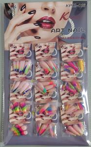 2023 оптовая продажа, высококачественные искусственные ногти в гробу с модным дизайном, накладные ногти для дома своими руками - Product Image 5