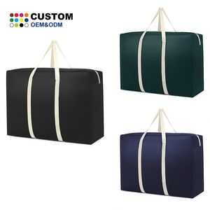 Storage Bags for Duvets & Pillows Carry Bag for <b>Bedding</b> & Garden Chair Cushions <b>Double</b> Zip Transport Shopping Bag - Product Image 1