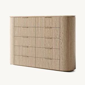 Ensemble de chambre à coucher en bois massif américain en chêne <span class=keywords><strong>français</strong></span> vintage, lit King & Queen pour chambre principale, villa et hôtel - Product Image 6