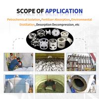Anneaux de remplissage en plastique (PP/PE/PVC/PVDF) Haute efficacité et résistance à la corrosion Remplissage de tour industriel