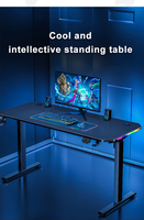 Élévateur mobile pneumatique réglable en hauteur Table d'étude par ordinateur pliante Plateau de lit debout Mesa Furn pour jeux à domicile et bureau