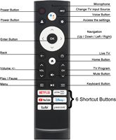 Remote Pengganti ERF3M90H untuk Hisense Google TV Vidaa Laser Canvas 4K UHD HD Mini-LED ULED Android TV