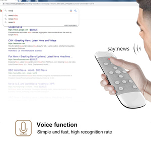 Nhà Máy Giá Bằng Giọng Nói Điều Khiển Từ Xa 2.4G Không Dây Mini Đèn Nền Bàn Phím Với IR Học Tập Không Khí Chuột Cho Gyros Google Trợ Lý - Product Image 6