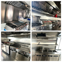 Remorque alimentaire mobile multifonctionnelle sur mesure à vendre, entièrement équipée, chariot de cuisine de rue, remorque de cuisine commerciale