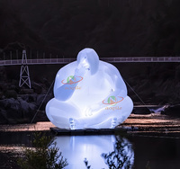 Publicité Extérieure Modèle Gonflable Personnalisé Led Art Gonflable Corps Humain Éclairage Éclairage