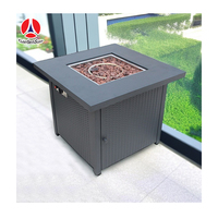 Table de foyer au gaz GARDENSUN en acier inoxydable pour l'extérieur, le jardin, le camping, fourniture directe du fabricant