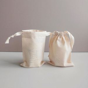 Manufacturers Customized Small Canvas Packaging <b>Pouch</b> Natural Cotton <b>Drawstring</b> Bag - Product Image 5